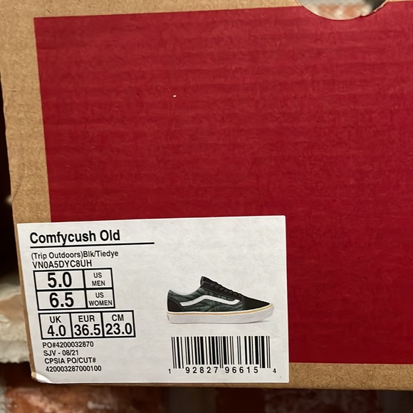 Vans comfy Cush Old Skool trip Outdoors black tie dye - Picture 9 of 10